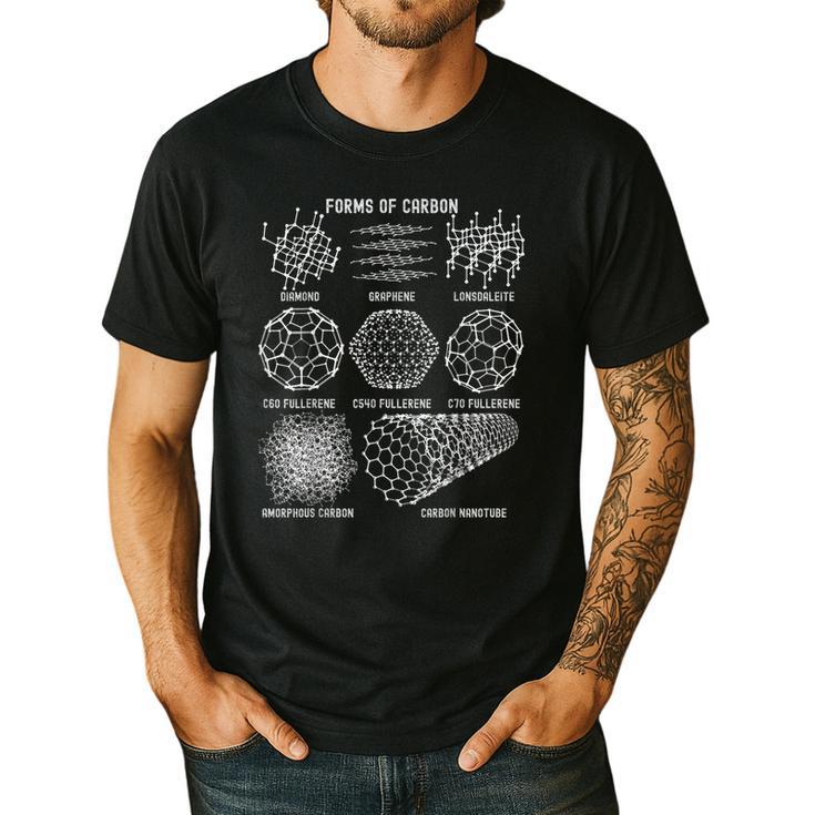 Sheldon Nerdy Forms Carbon Nanotubes Chemistry Teacher Geek Men's Casual T-Shirt