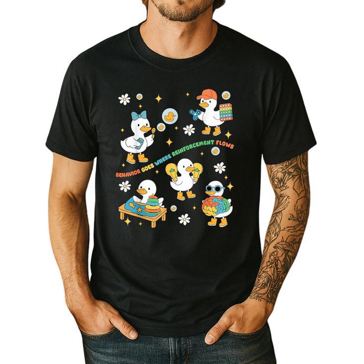 Silly Goose Behavior Analyst RBT ABA Therapy SPED Teacher Men's Casual T-Shirt