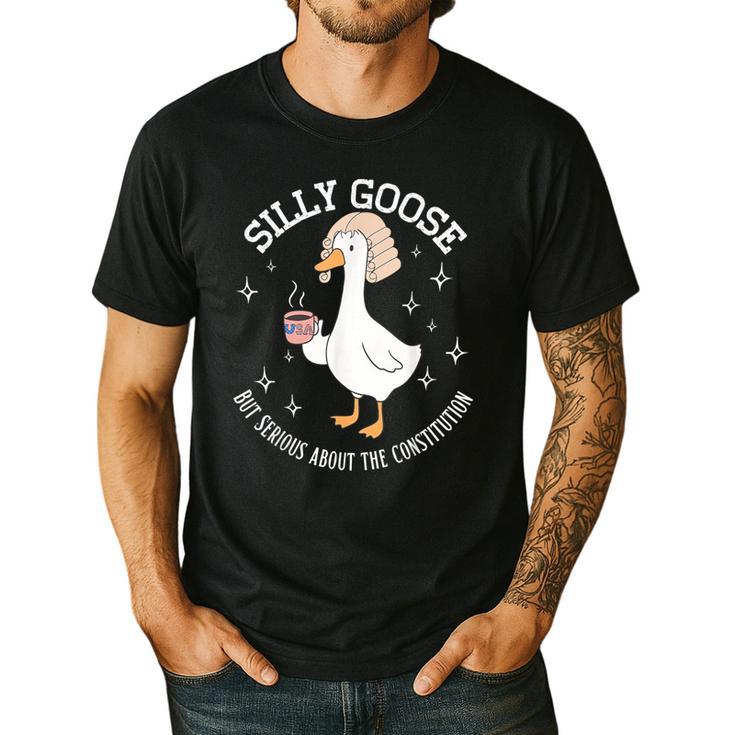 Silly Goose Constitution History Teacher Middle School Men's Casual T-Shirt