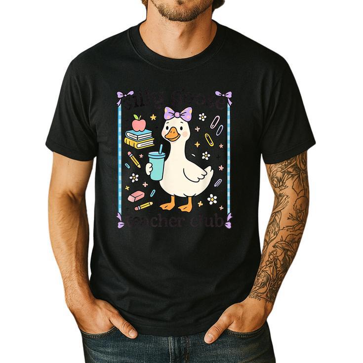 Silly Goose Teacher Club Silly Goose For Teacher Men's Casual T-Shirt