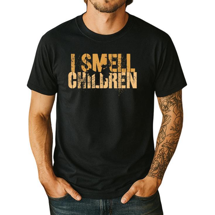 I SMELL CHILDREN Halloween Teacher Classroom I Teach Men's Casual T-Shirt