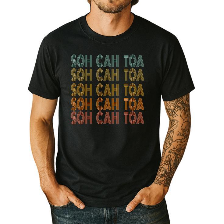 SOH CAH TOA SOHCAHTOA Trigonometry Math Parody Teacher Men Women Kids Men's Casual T-Shirt