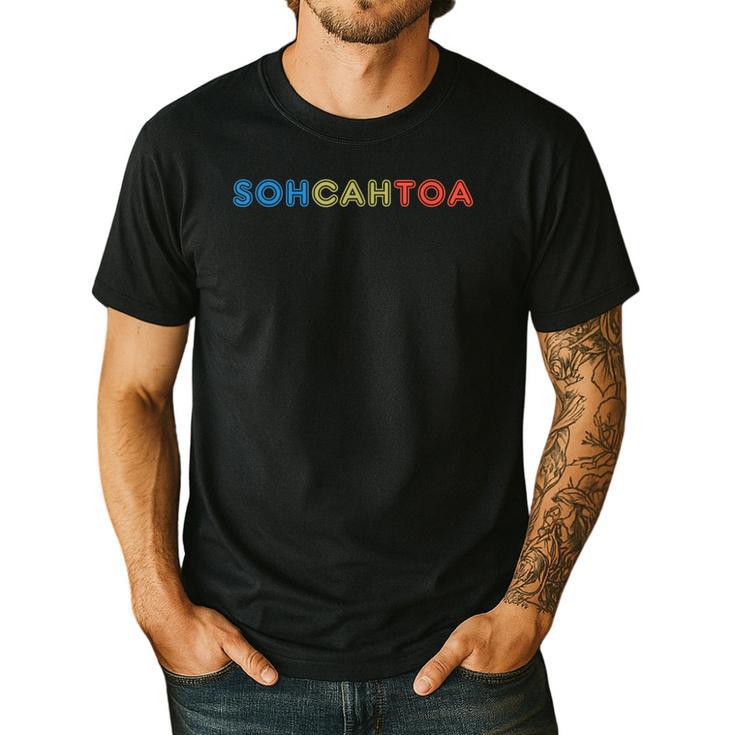 SOHCAHTOA Math For Teacher Student SOH CAH TOA Trig Men's Casual T-Shirt