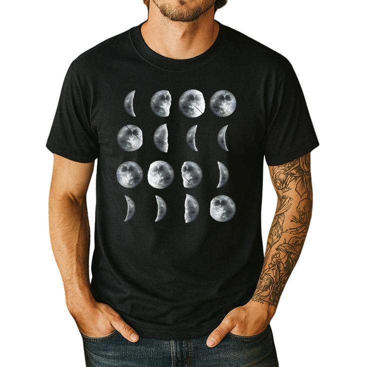 Space Science Student Teacher Leonard Moon Phases Men Women Kids Men's Casual T-Shirt