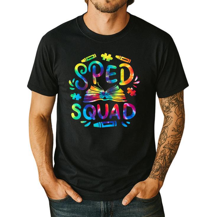 Special Education Teacher Sped Squad SPED Teacher Tie Dye Men's Casual T-Shirt