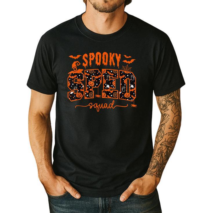 Sped Squad Team Special Education Teacher Halloween Men's Casual T-Shirt