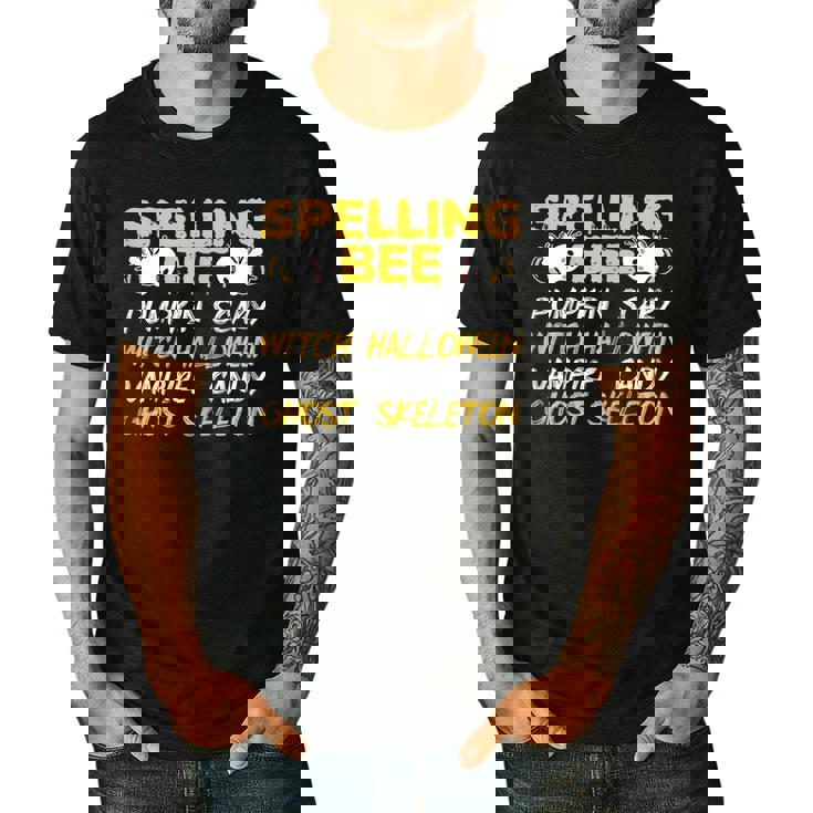 Spelling Bee Costume For a Halloween Teacher Pun Women Men&#x27;s Casual T-Shirt