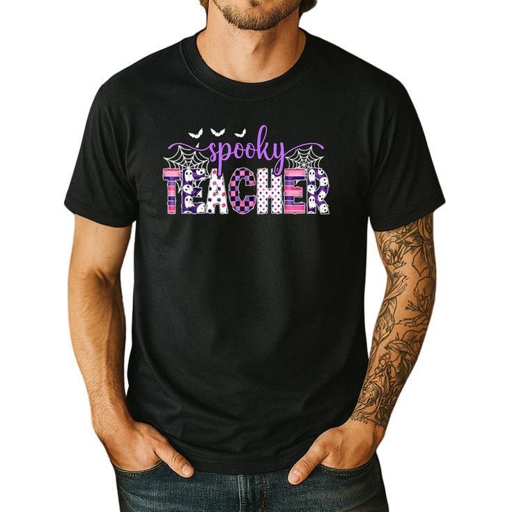 Spooky Teacher Halloween Costume Women Spooky Teacher Men's Casual T-Shirt