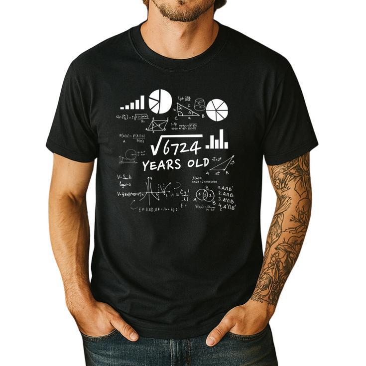 Square Root 82 Year Old  Teacher 82nd Birthday For Men Women Kids Men's Casual T-Shirt