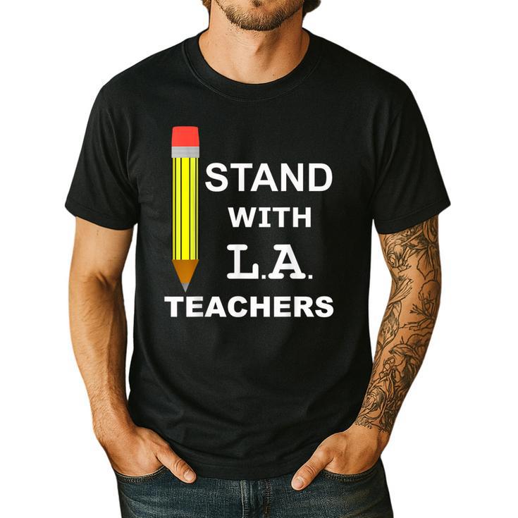 Stand With LA Teachers Tshirt United Los Angeles T Shirt Men Women Kids Men's Casual T-Shirt