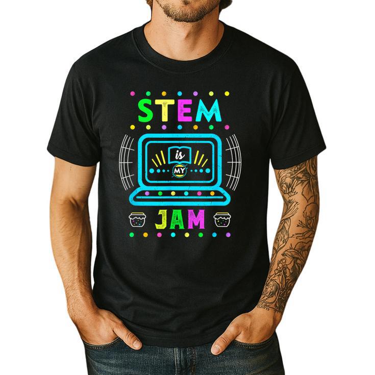 STEM Teacher Shirt STEM Teacher Tshirts STEM Is My Jam Men's Casual T-Shirt