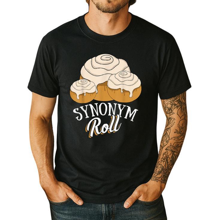 Synonym Roll Teacher And Grammar Geeks Pun For Men Women Kids Men's Casual T-Shirt