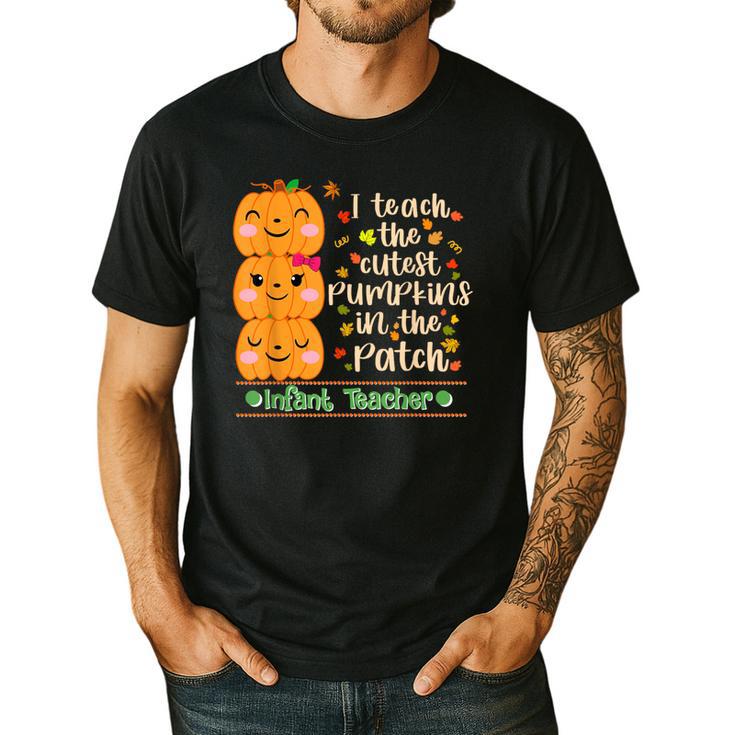 I Teach The Cutest Pumpkins In The Patch Infant Teacher Men's Casual T-Shirt I Teach The Cutest Pumpkins In The Patch Infant Teacher Men's Casual T-Shirt