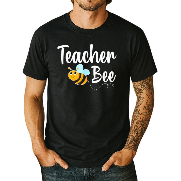 Teacher Bee Bumblebee Back To School Men's Casual T-Shirt