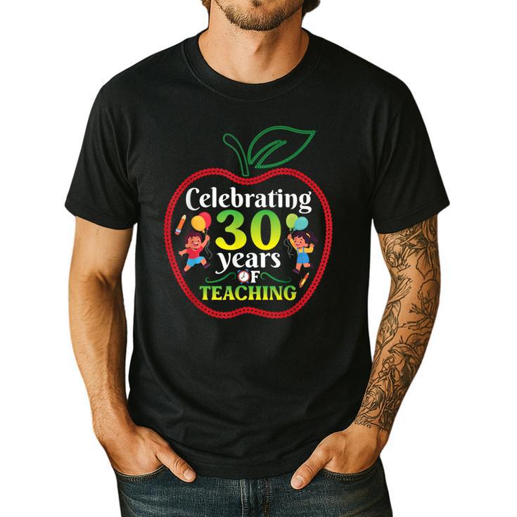 Teacher Celebrating 30 Years Of Teaching Students School Men's Casual T-Shirt