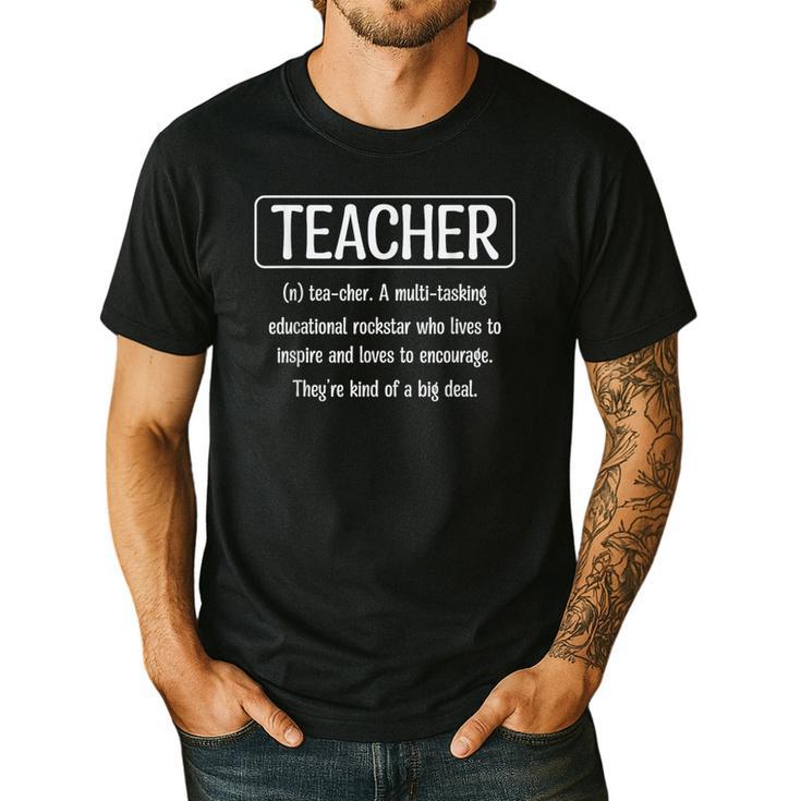 Teacher Definition Teacher Men's Casual T-Shirt