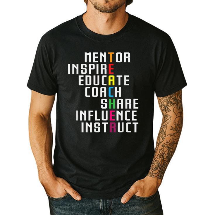 Teacher Inspirational Educator Favorite School Teacher Men Women Girls Kids Men's Casual T-Shirt