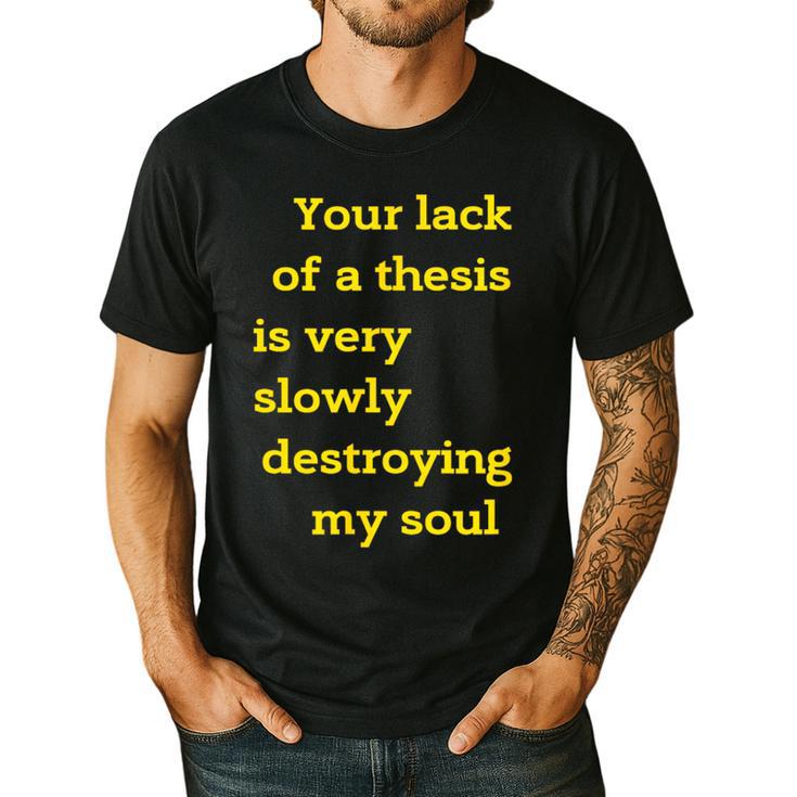 Teacher Or Professor Essay Thesis Writing Joke For Men Women Men's Casual T-Shirt
