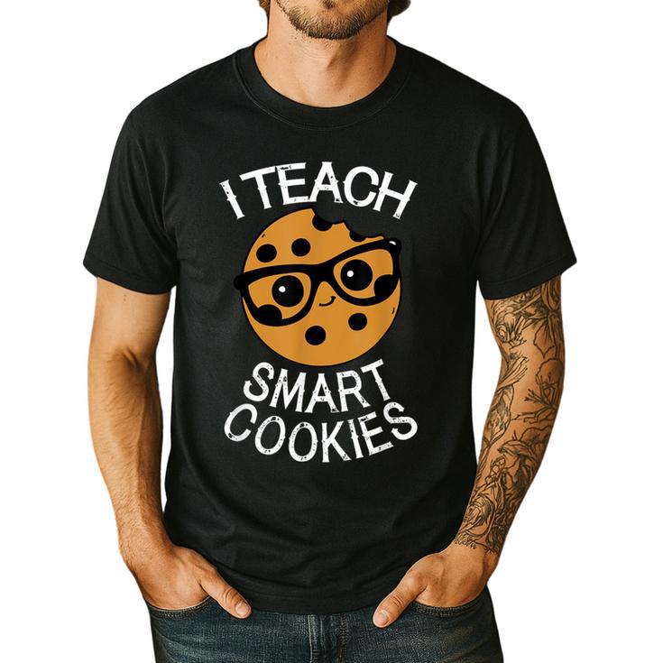 Teacher Shirt I Teach Smart Cookies Shirt Nerd Tee Men's Casual T-Shirt