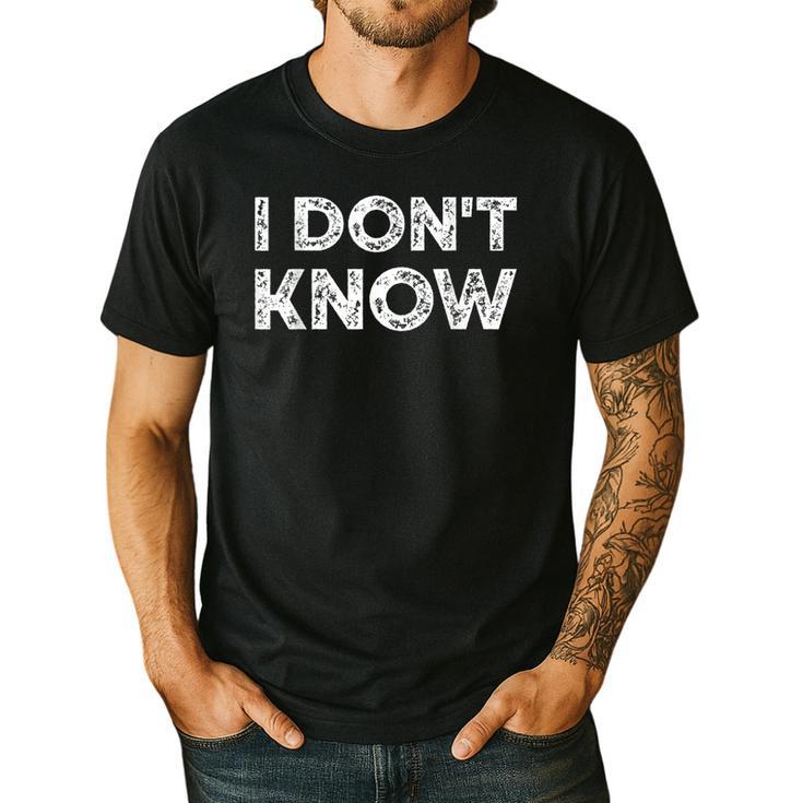 Teacher Shirts I Don't Know Idea For Teachers & Workers Adults - Small Short Sleeve Men's Casual T-Shirt