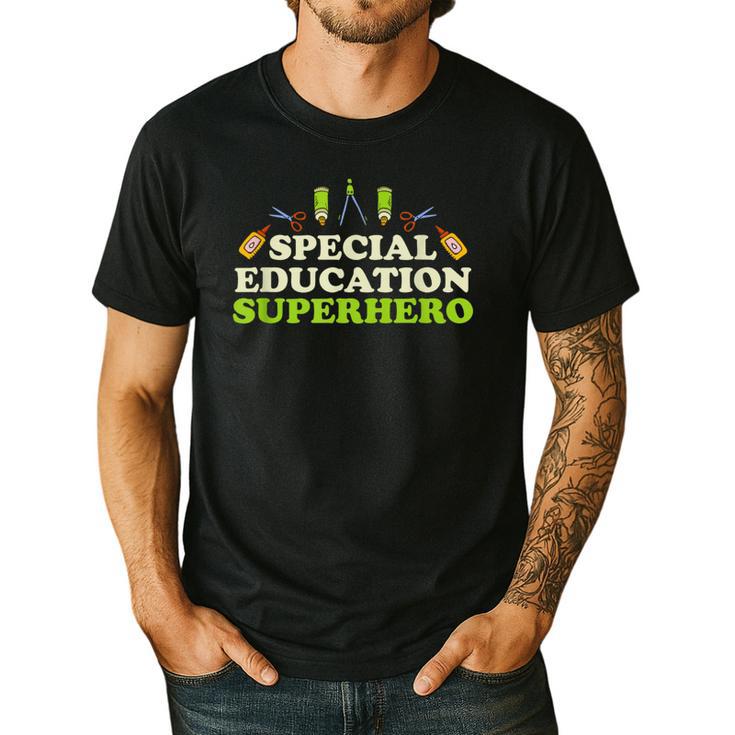 Teacher Superhero Student Educator Special Education Men's Casual T-Shirt