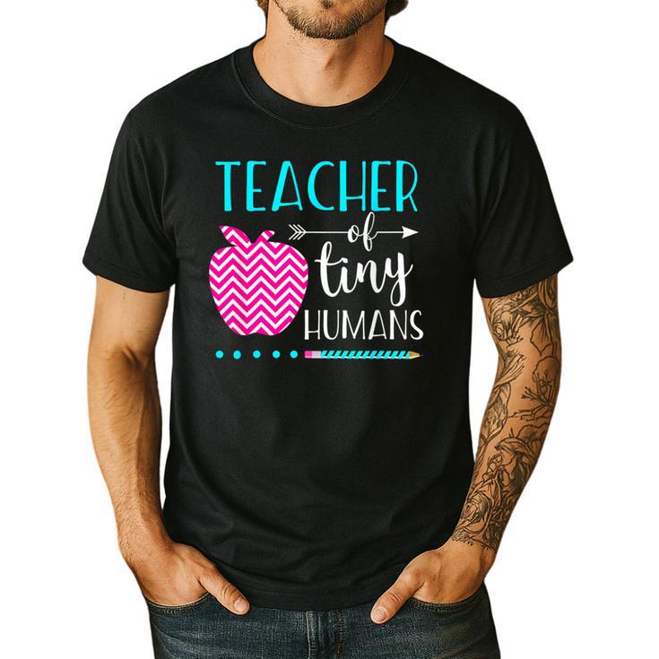 Teacher Of Tiny Humans Preschool Pre K Kindergarten Teacher Men's Casual T-Shirt