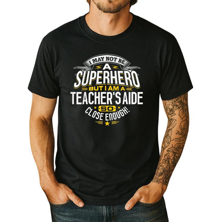 Teachers Aide Idea Professional Superhero Teachers Aides Men Women Men's Casual T-Shirt