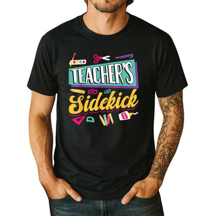 Teacher's Sidekick Teacher Assisting Teaching Assistant Men's Casual T-Shirt