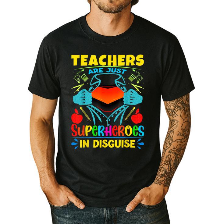 Teachers Are Superheroes – Fun Appreciation Men's Casual T-Shirt