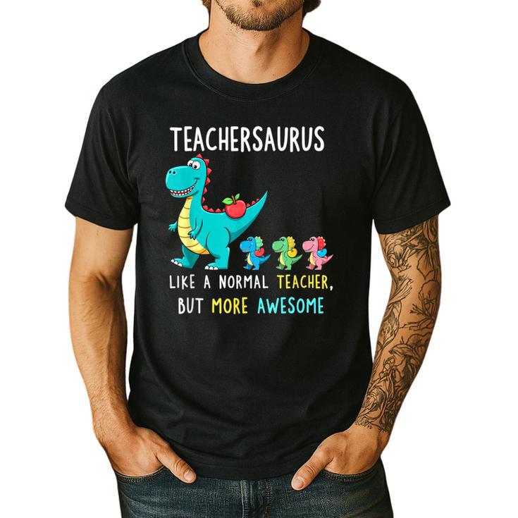 Teachersaurus Like A Normal Teacher But More Awesome Men's Casual T-Shirt