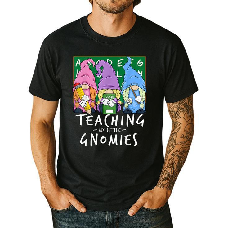 Teaching My Little Gnomies With Gnome For Teacher Women Men's Casual T-Shirt