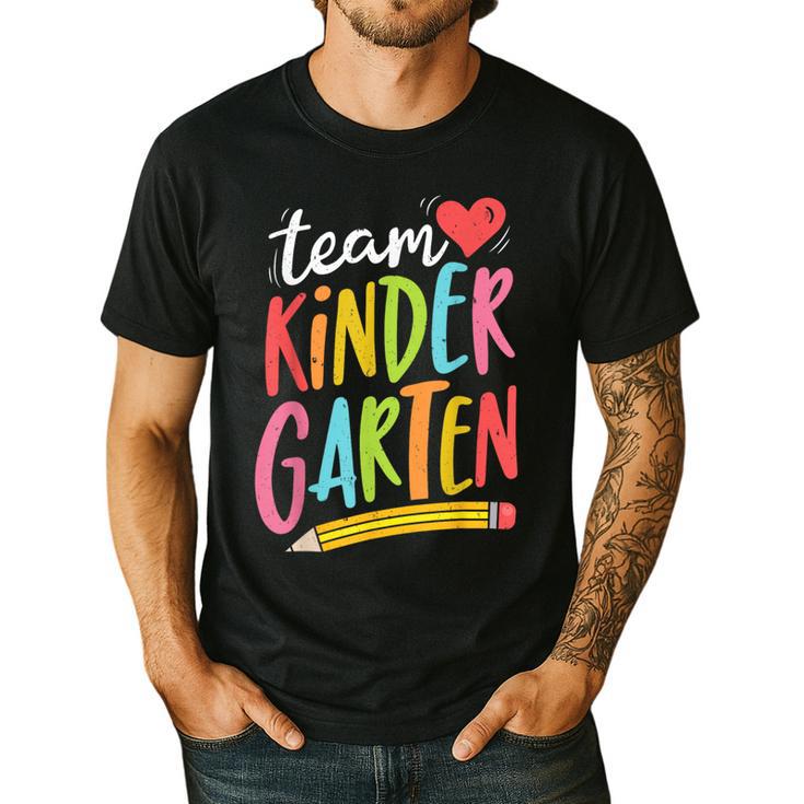 Team Kindergarten Teacher Student Back To School Men's Casual T-Shirt