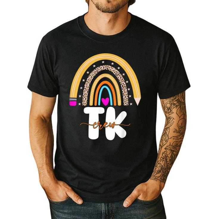 Team TK Transitional Kindergaten TK Crew Squad Teacher Kids Men's Casual T-Shirt