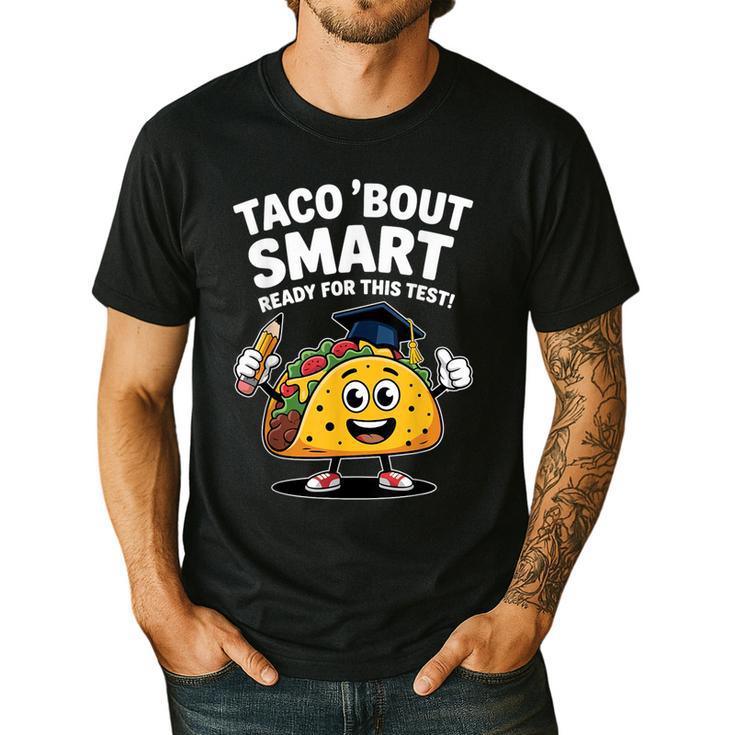 Test Day Teacher Shirt Motivational Testing Day Taco Testing Men's Casual T-Shirt