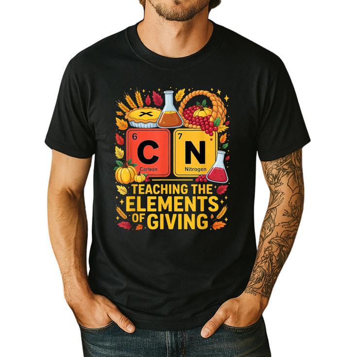 Thanksgiving 67 Meme Science Teacher Periodic Table Women Men's Casual T-Shirt