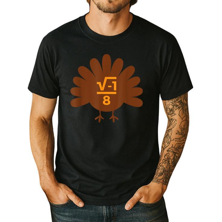 Thanksgiving Math Teacher Math Symbol Men Women Girls Kids Men's Casual T-Shirt