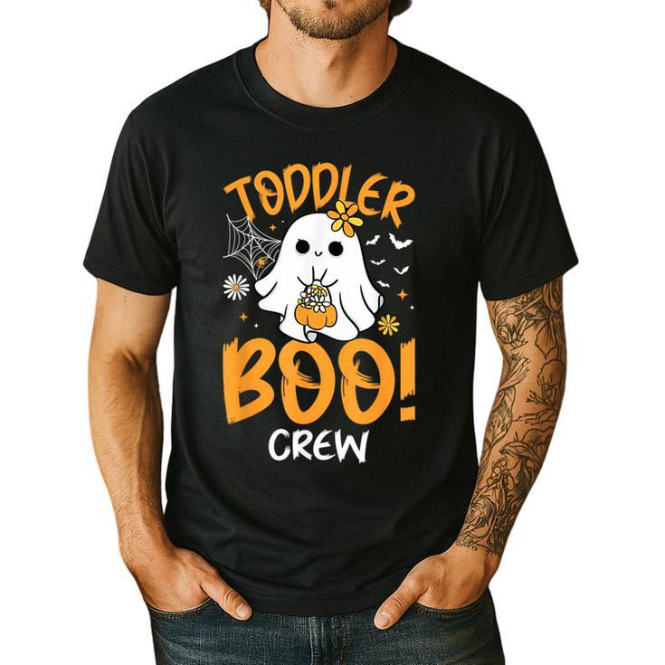 Toddler Boo Crew Babysitters Daycare Teacher Halloween Party Men's Casual T-Shirt