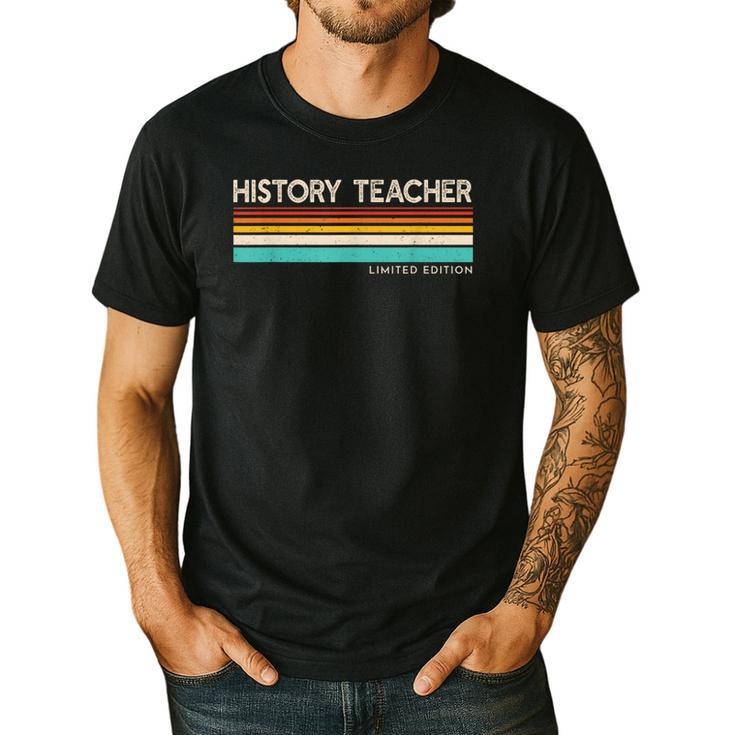 History Teacher Limited Edition Retro History Education Men's Casual T-Shirt