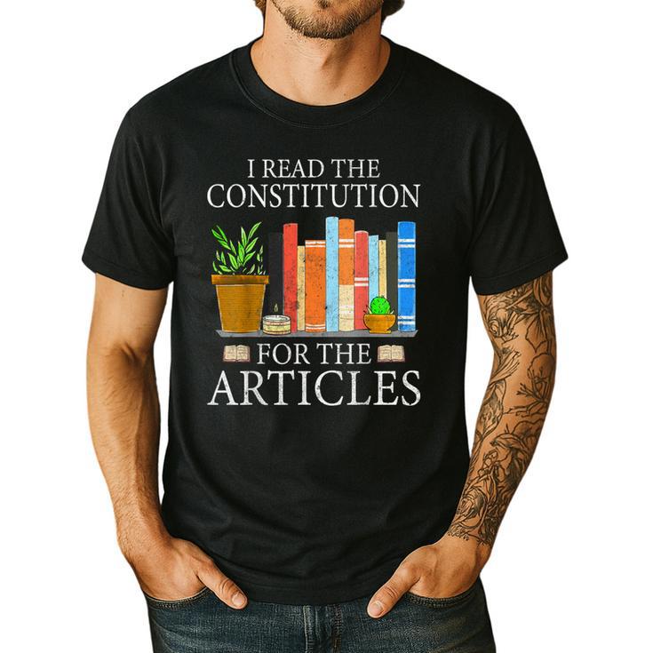 History Teacher I Read The Constitution For The Articles For Men Women Men's Casual T-Shirt