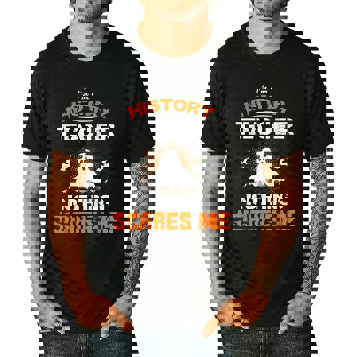 History Teacher School Shirt Halloween Educator Men Women Kids Men&#x27;s Casual T-Shirt