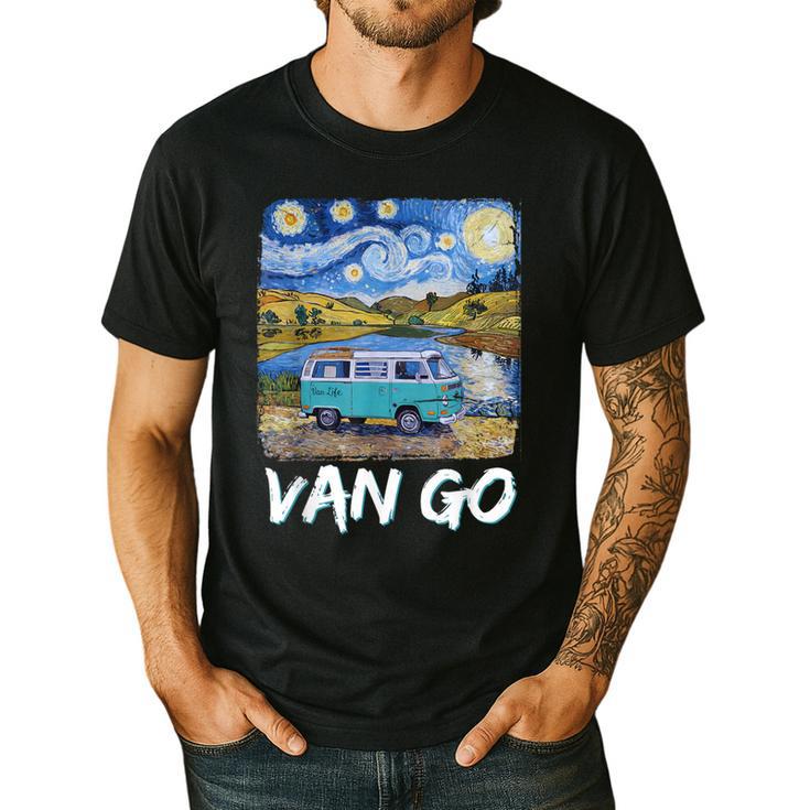 Van Go Retro Vanlife Art Teacher Men's Casual T-Shirt