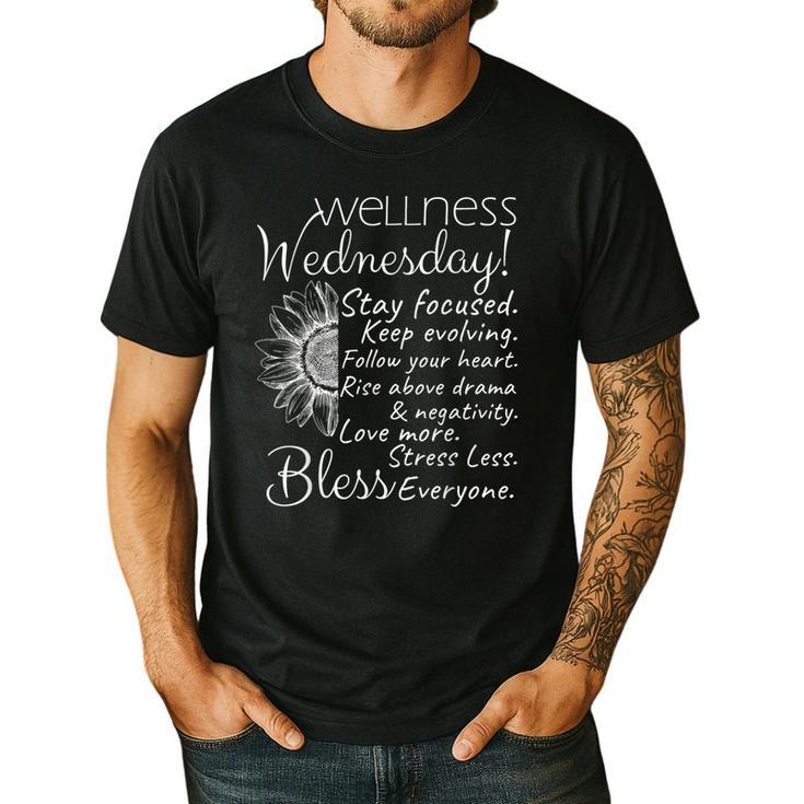Wellness Wednesday Nurse Counselor Teacher Quotes Men's Casual T-Shirt