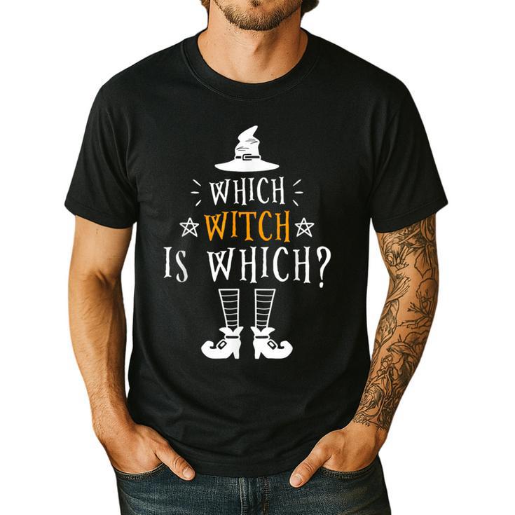 Which Witch Is Which Halloween Grammar Teacher Costume Men's Casual T-Shirt