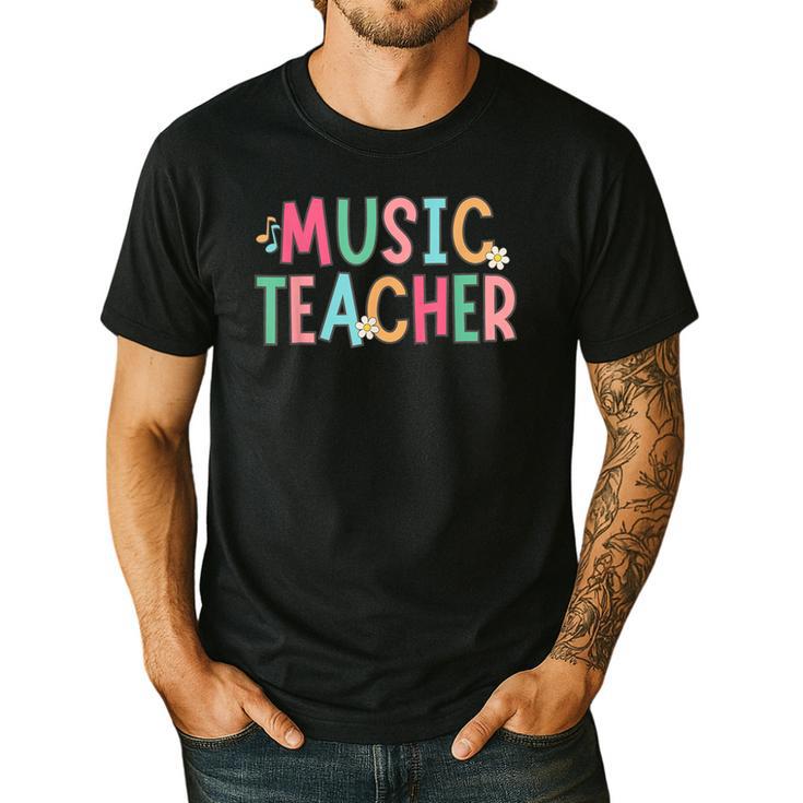 Women Music Teacher First Day Of School Elementary School Men's Casual T-Shirt Women Music Teacher First Day Of School Elementary School Men's Casual T-Shirt
