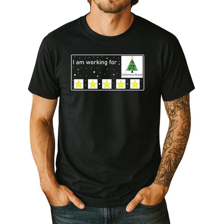 I Am Working For Christmas Break Special Education Teacher Men's Casual T-Shirt