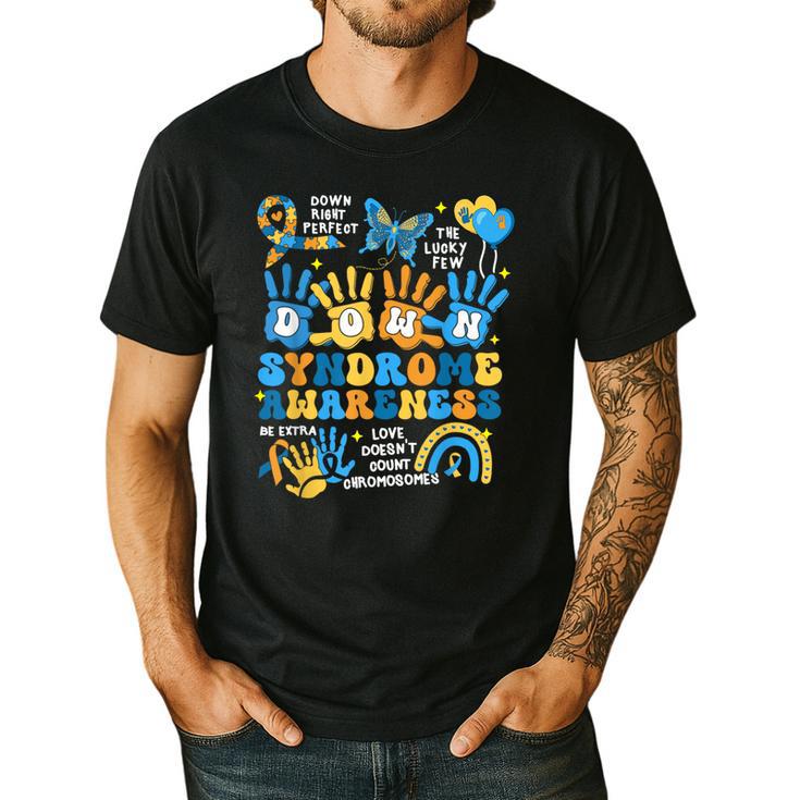 World Down Syndrome Day Awareness T21 Teacher Women Men Kids Men's Casual T-Shirt