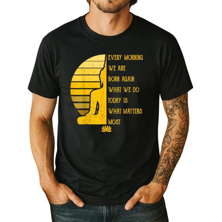 Yoga Meditation Buddha Yoga Teacher T-Shirt Men's Casual T-Shirt