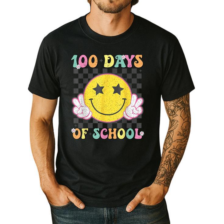 100th Day Of School Teacher Kids 100 Days Of School Men's Casual T-Shirt