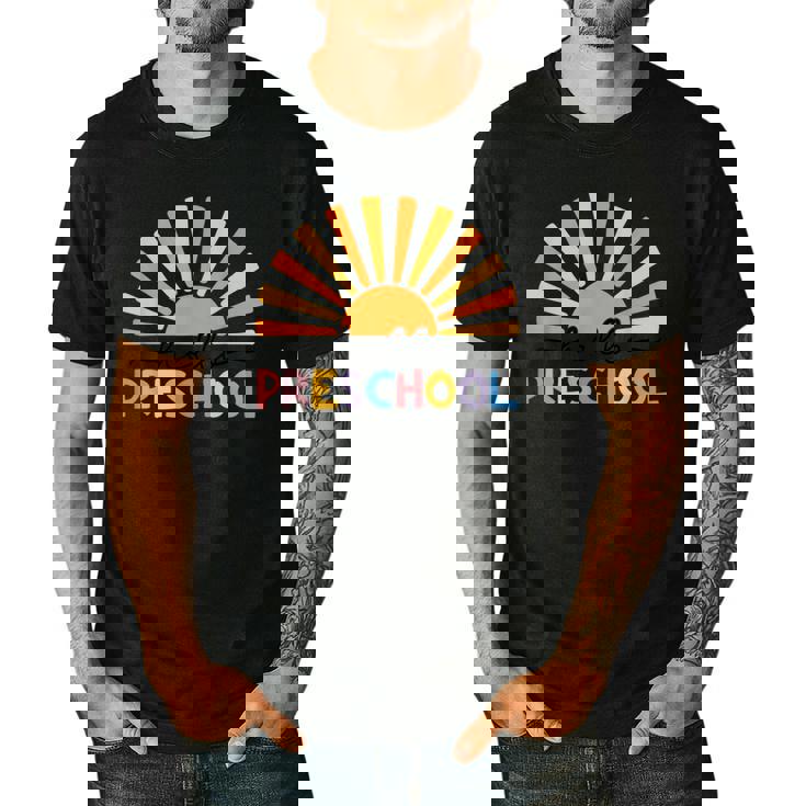 Back To School Hello Preschool For Kids Teacher Women Men&#x27;s Casual T-Shirt