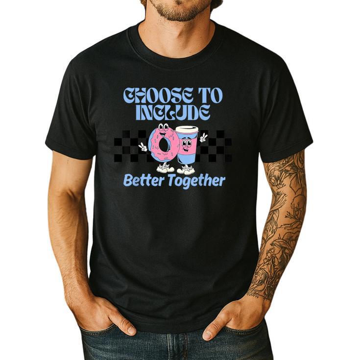 Choose To Include Special Education Teacher Autism Awareness Men's Casual T-Shirt
